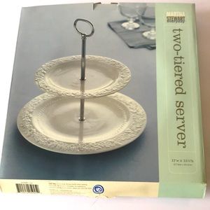 Martha Stewart Everyday Two-Tiered Server, great holiday serving piece!